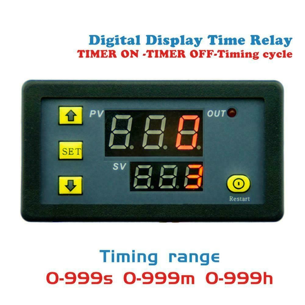 DC 12V Timer Cycling Module Digital Display Time Delay Relay Timing Switch