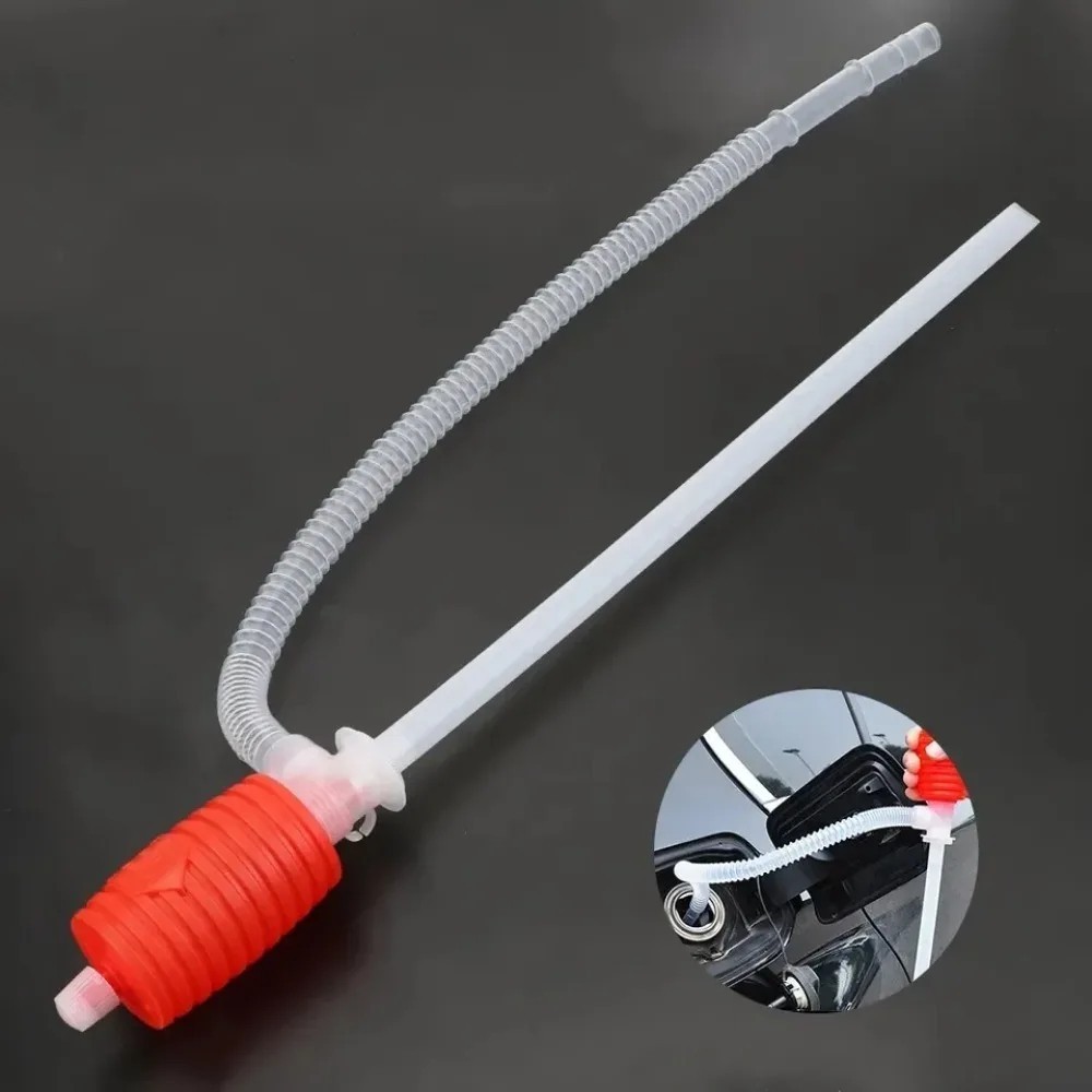 ✅ Manual Hand Syphon Pump Fuel Gas Liquid Transfer Siphon Hose Tool Kit!!✅