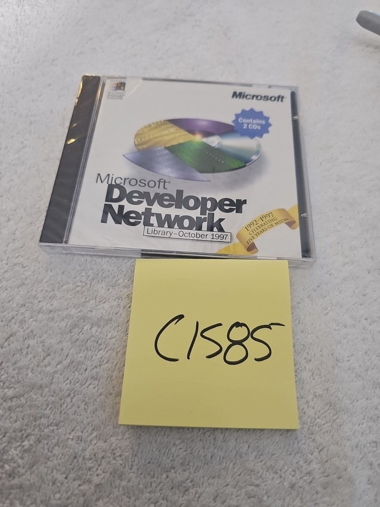 Microsoft Developer Network Library October 1997 2 CDs Brand New Sealed