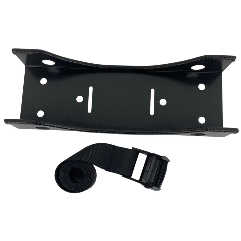 Wall-Mounted Gas Cylinder Bracket with Cinch Safety Strap & Edge Protector - NEW