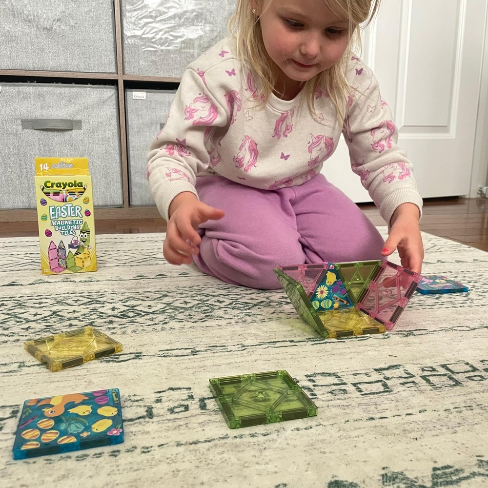 CreateOn Crayola Easter Magentic Tile Set - STEM & Montessori Building & Educati