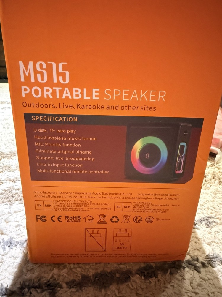 Karaoke Machine, Portable Bluetooth 5.3 Speaker with 2 Wireless Microphones