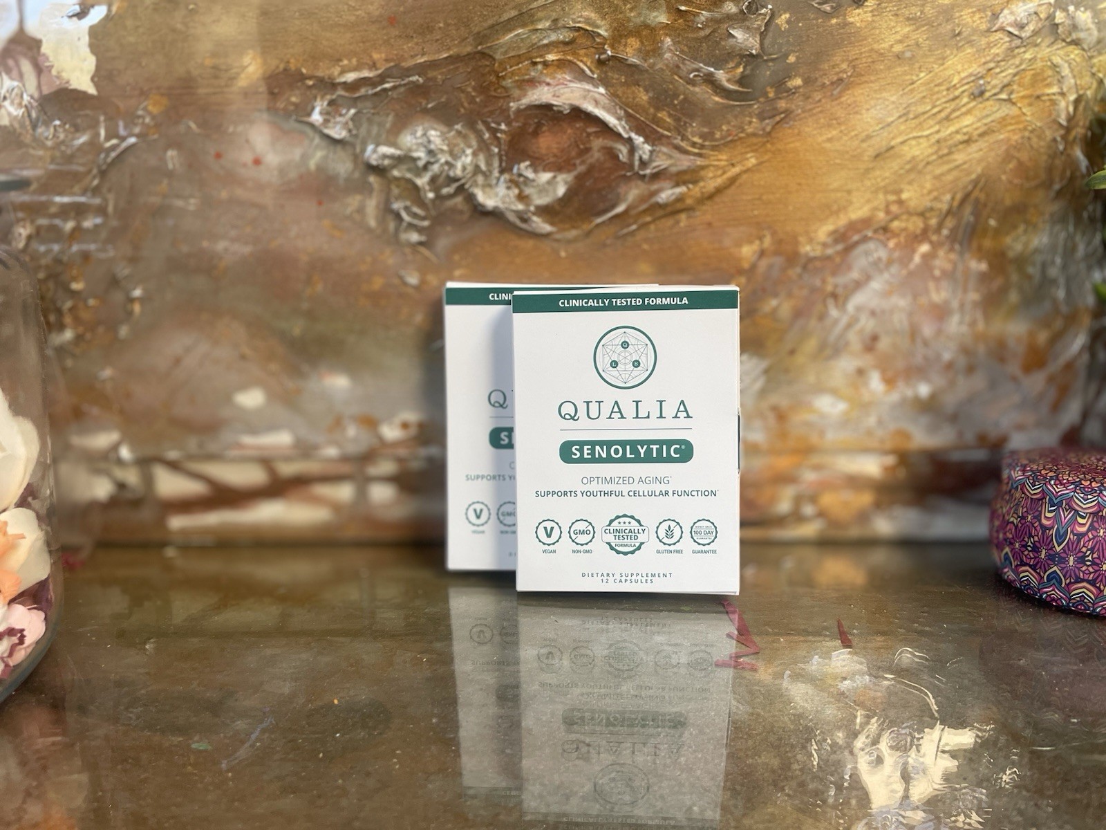 QUALIA Senolytic Optimized Aging Supports Youthful Cellular 24 Caps Exp 11/26