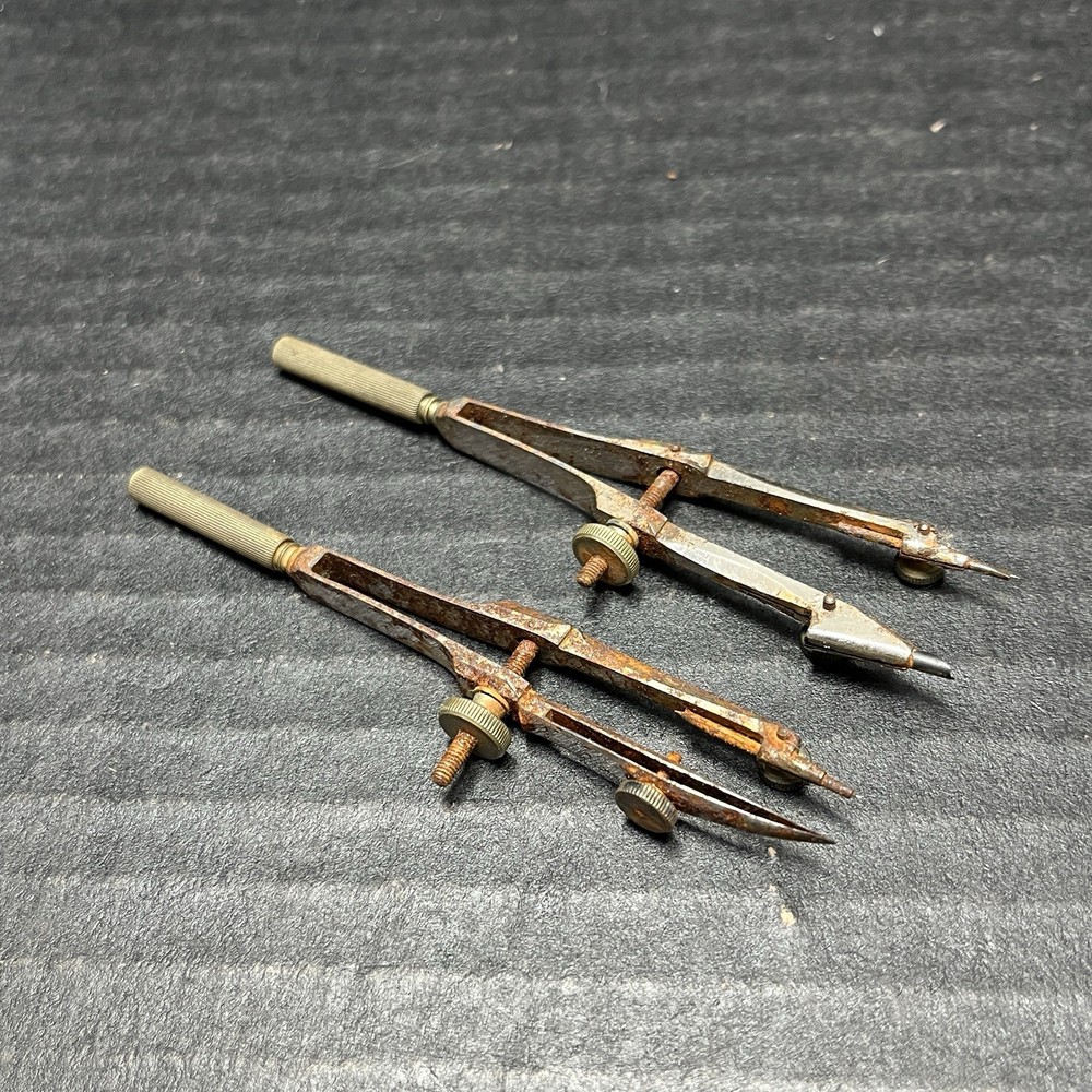 Vintage Lot Of 5 Drafting Tools Instruments READ