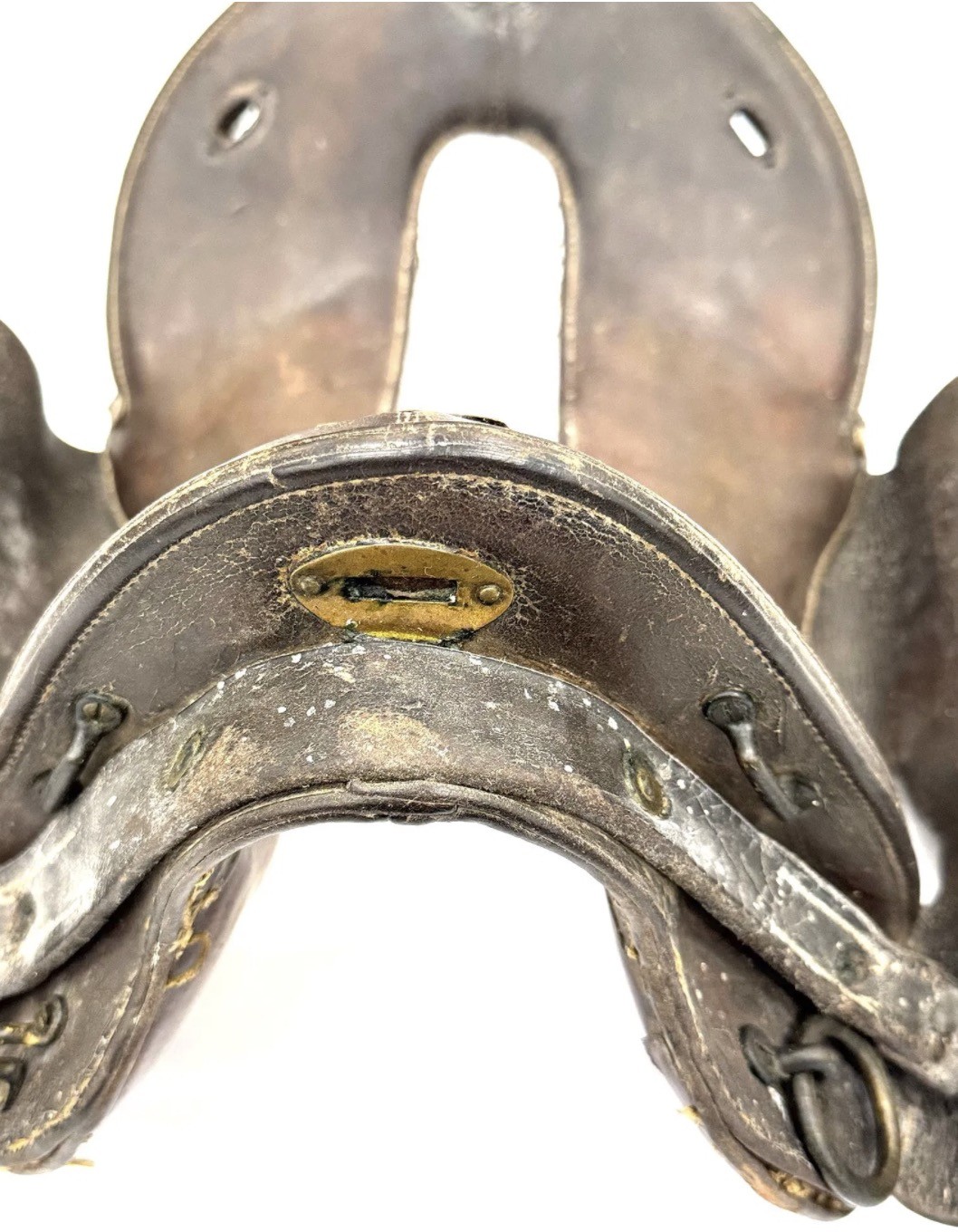 WWI McClellan-Style Military Leather Horse Saddle – 11.5” Seat | Brown