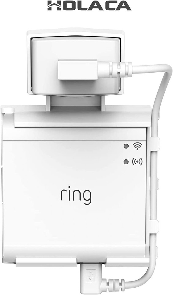 HOLACA Outlet Wall Mount for Ring Smart Lighting Bridge,Easily Be White