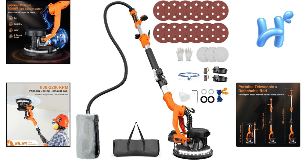 Professional Popcorn Ceiling Removal Tool – Dustless, Powerful & Efficient