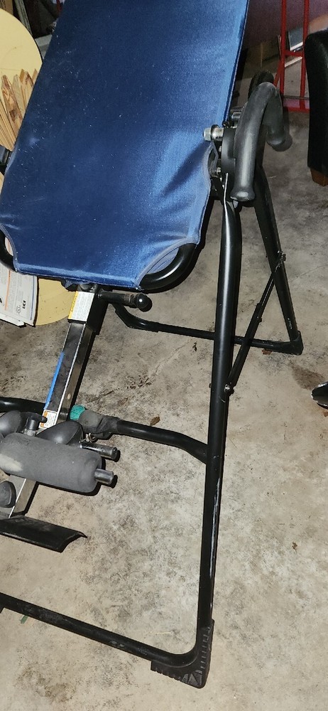 Teeter Hang Ups Inverson Table Blue Back Relief Tool Machine