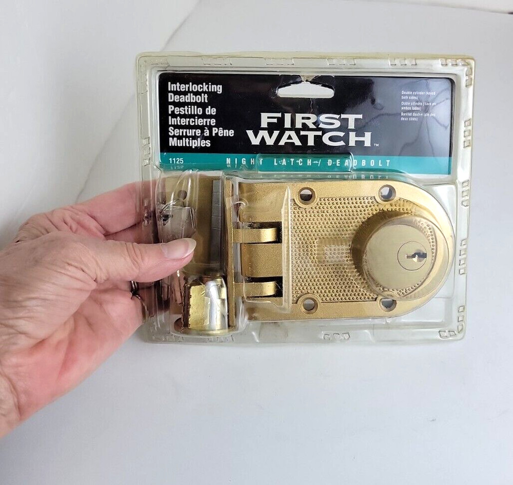 FIRST WATCH™ Double Cylinder Interlocking Deadbolt (#1125) - NEW & Sealed
