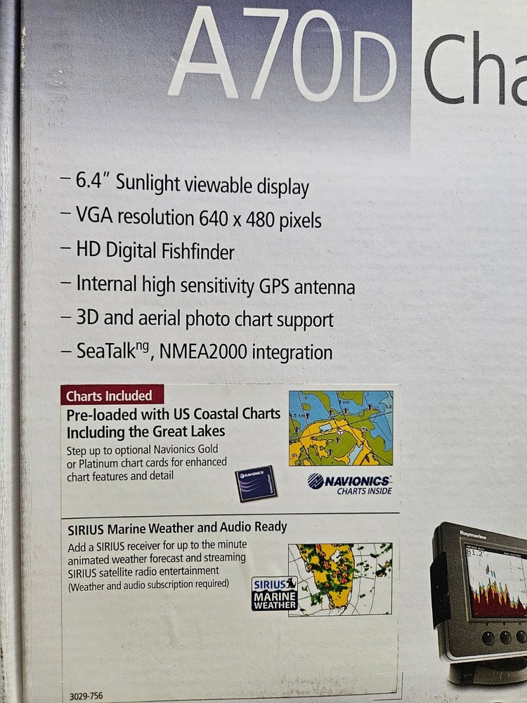Raymarine A70D Chartplotter/ Fishfinder Multifunction Display
