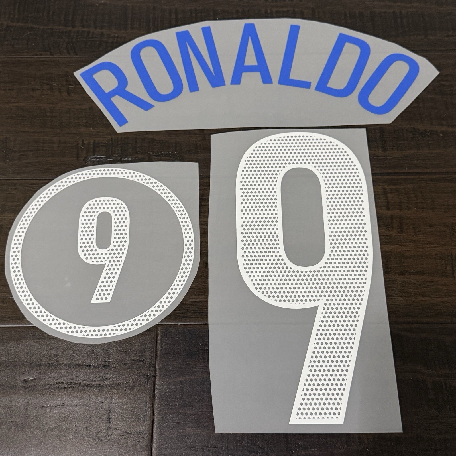 2004-05 RONALDO Brasil Brazil Away Nameset Name Number Dorsal Parche Badge
