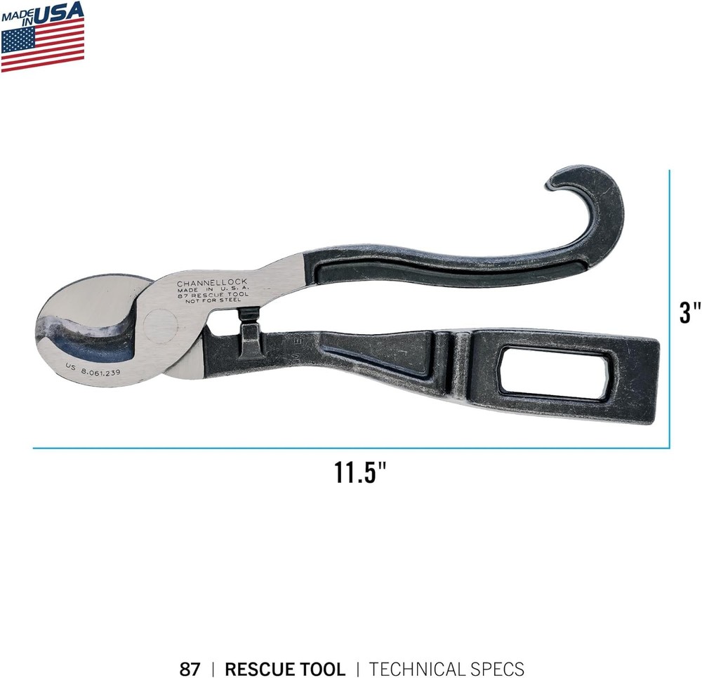 Channellock 87 Rescue Tool, Original Version,8.88 inches