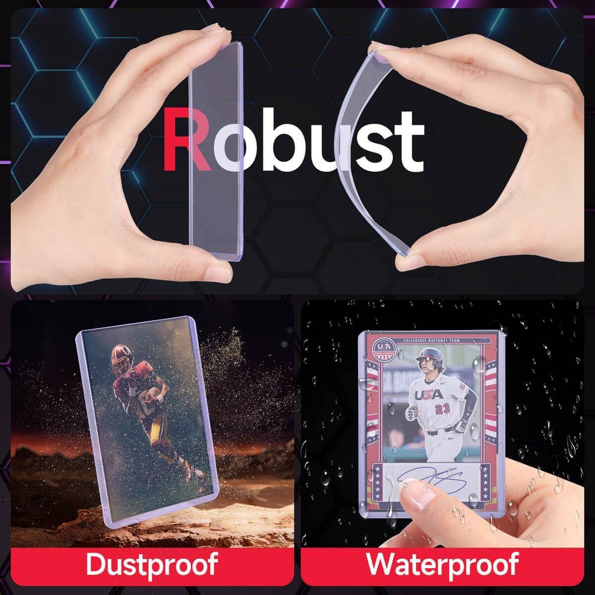 1000ct 3x4 Toploaders For 35pt Sports Trading Games Cards Holders 40*25pack