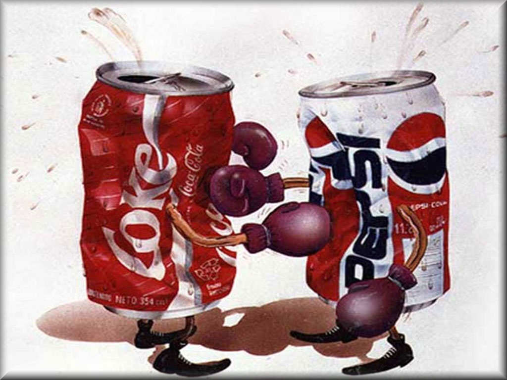 COKE vs PEPSI Boxing soda cans, Toolbox - Cabinet Chest Magnet, 42 MIL