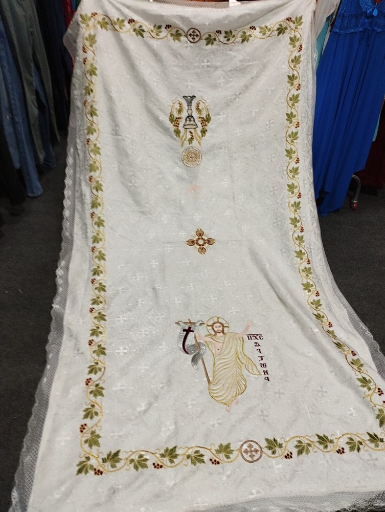 Holy Communion Napkin- Orthodox Liturgy Lefafa- For Divine Intercession Prayers