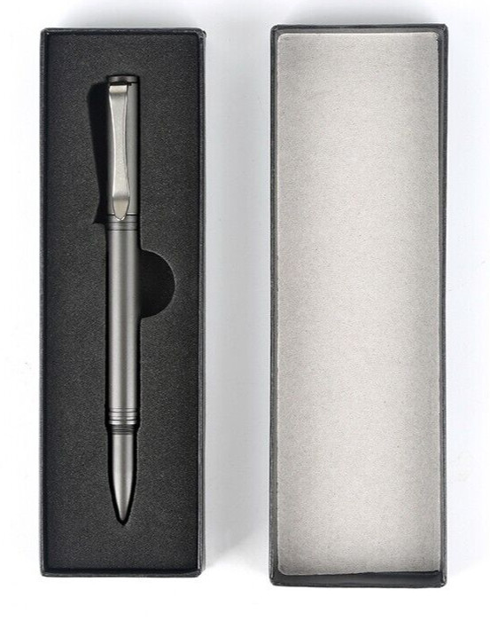 Lightweight Titanium Alloy EDC Survival Pen – Black Ink (New)