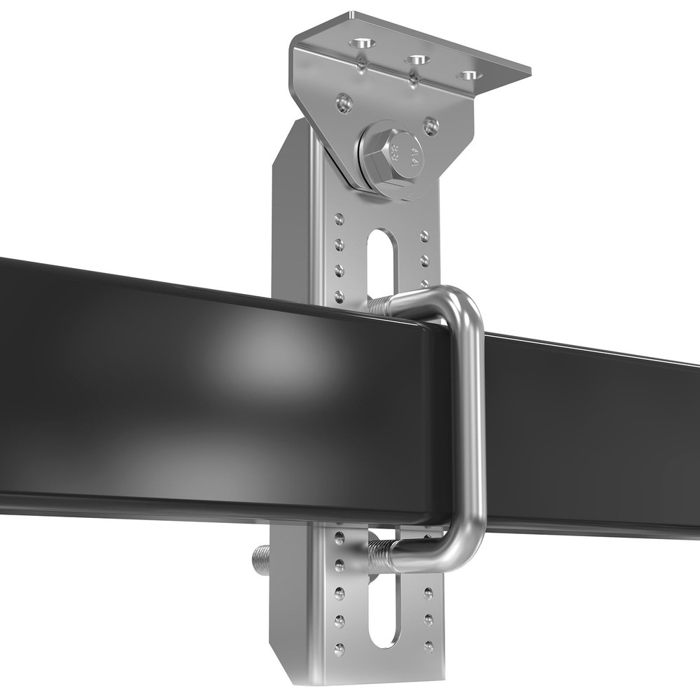 4 PC 8" Galvanized Swivel Top Bunk Bracket Kit for 3"x3", 2"x3" Trailers