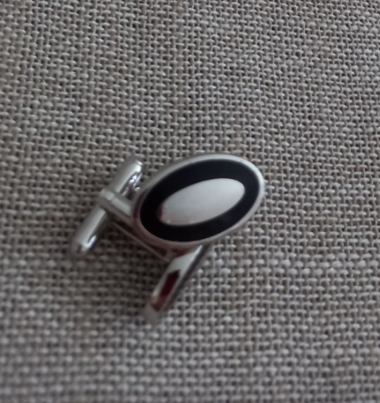 White metal cufflinks