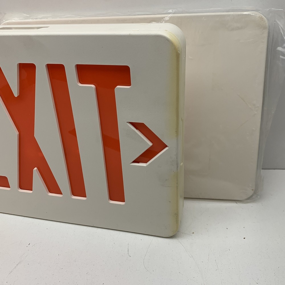 X-Tra Light XE-U2RW-EM LED Double Face LED Light/Exit Sign, Red Letters