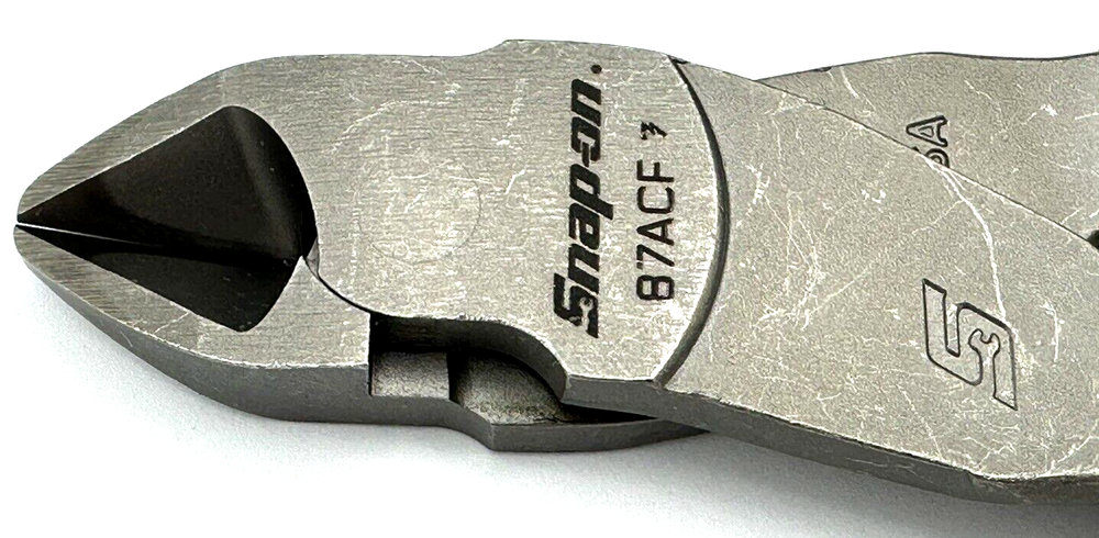 SNAP ON TOOLS USA RED Soft Grip 7" VECTOR EDGE Diagonal Cutter 87ACF R NEW
