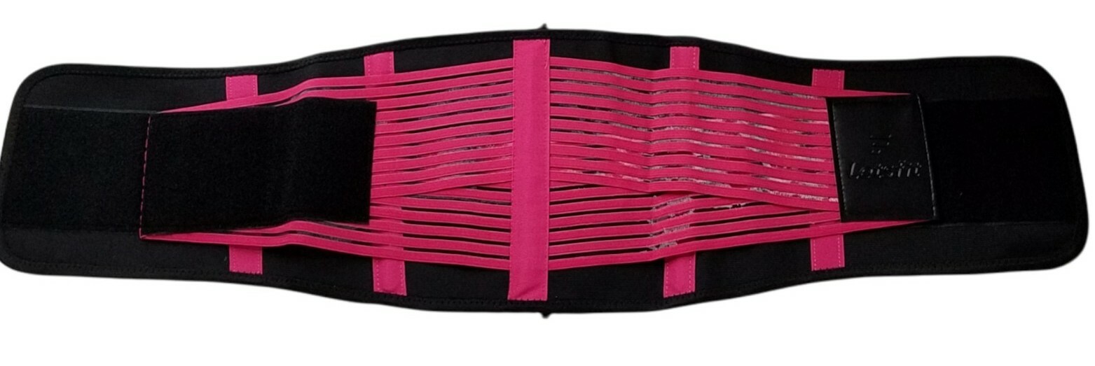 LETSFIT Adjustable Waist Trainer Women Body Shaper Fitness Belt Pink M MEDIUM