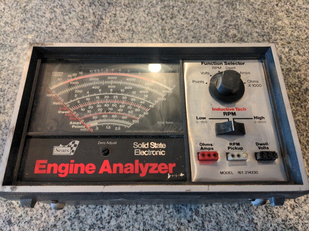 Sears Solid State Electronic Engine Analyzer Mo. 161.214230