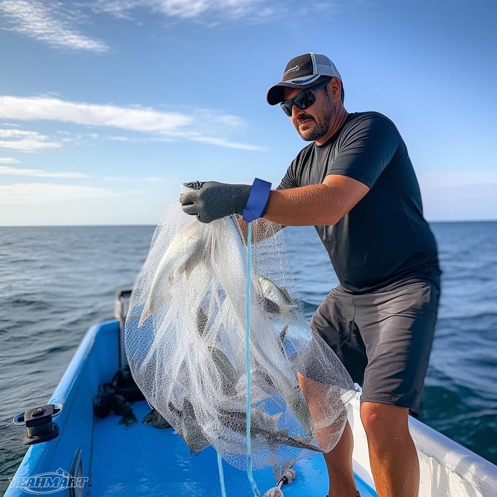 7ft Radius Cast Net with Zinc Sinker Weights