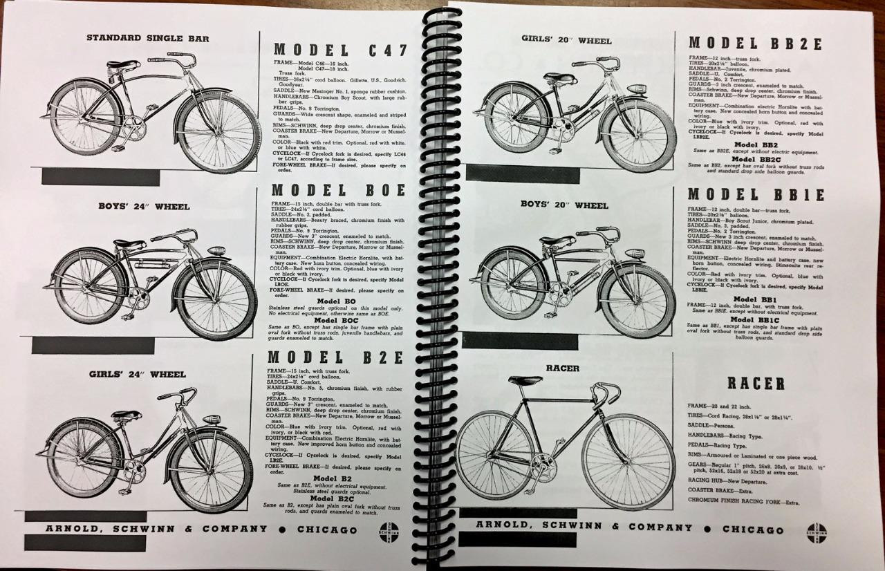 new BOOK prewar 1933-WW2 SCHWINN BUILT BICYCLES antique bike Aerocycle Autocycle
