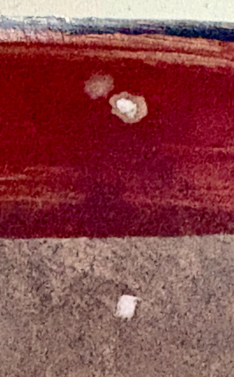 Antique Southwest NM ISLETA Pottery Bowl w/ Rope Twist Handle 4" x 4 1/4" AS-IS