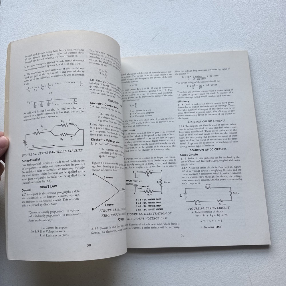 1960 Basic Electricity Info Workbook Ordnance Guided Missile School M5844