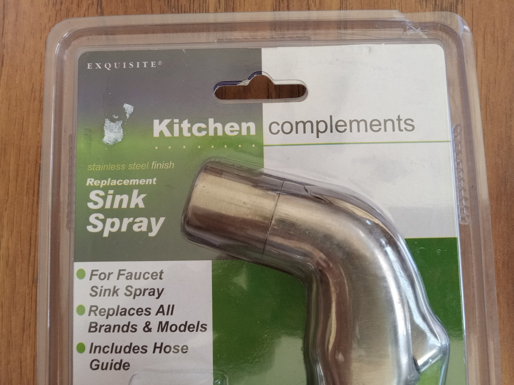 Exquisite Kitchen Complements Sink Spray Head Replacement SS Finish New