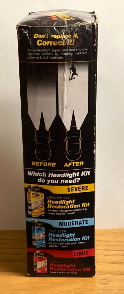 Meguiar's Two Step Headlight Restoration Kit, Cleaner