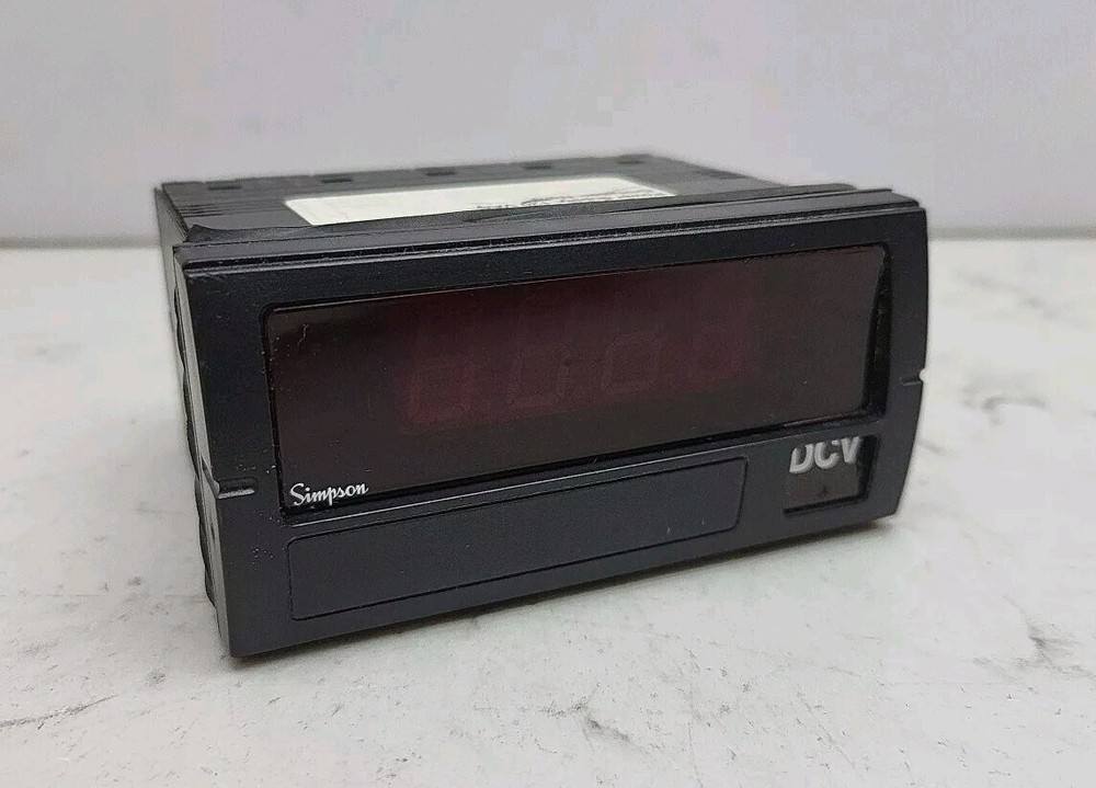 Simpson F351130 Digital Four-Digit Panel Meter 20 Vdc Voltage Meter Used