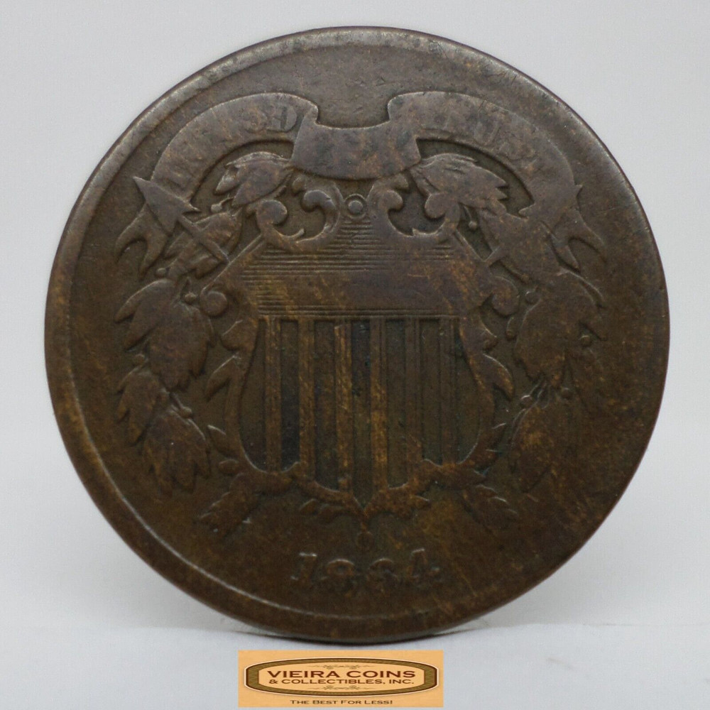 1864 Two-Cent Piece, 2 Cents Piece - #C44758NQ