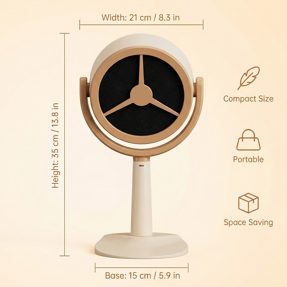 Electric Desktop Range Hood Adjustable Angle Portable Mini Exhaust Fan for BBQ