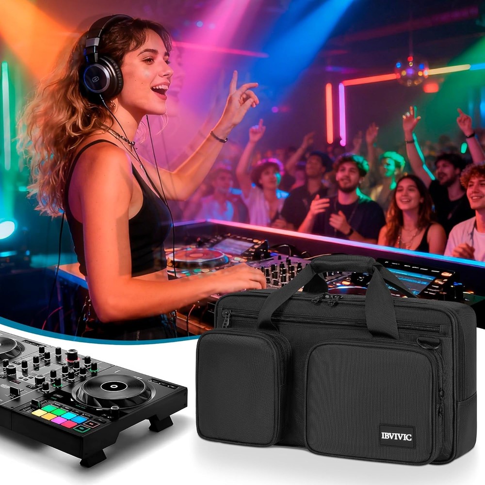 Portable DJ Controller Case Compatible with DDJ-FLX4, SB3, SB2 & More