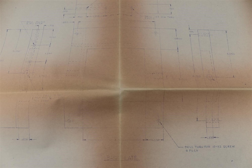 Teledyne Microelectronics Universal Vacuum Chuck 1982 Blueprint