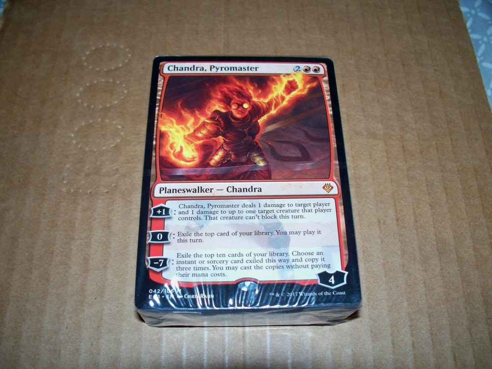 MTG Magic Chandra Pyromaster Planeswalker Sealed Deck Archenemy Nicol Bolas Red