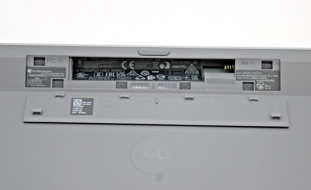 Dell KB7221WT Wireless Bluetooth Keyboard and Mouse - Gray