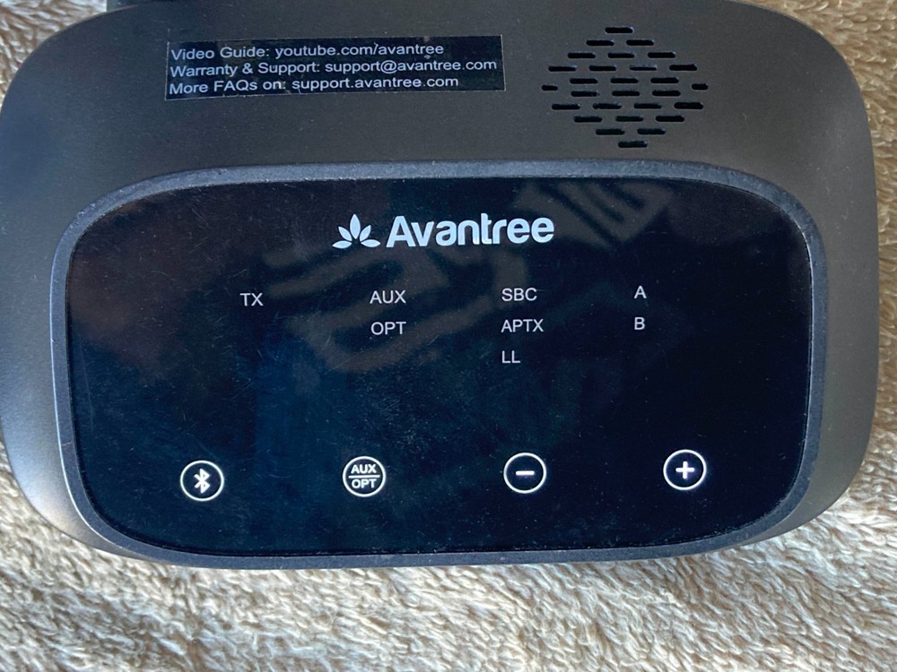 Avantree BTHT-5009 Wireless Bluetooth Transmitter Unit Plus Accessories.