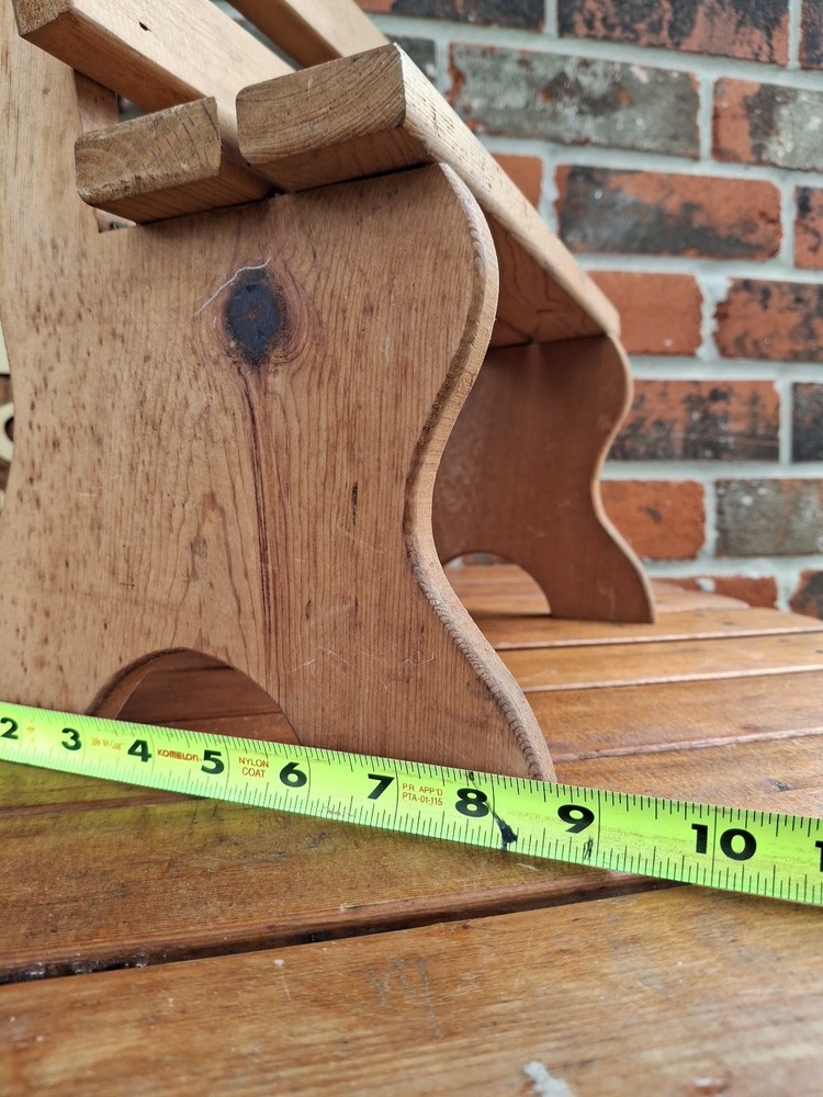 Vintage Solid Wood Bench Home Decor Or Doll Bench