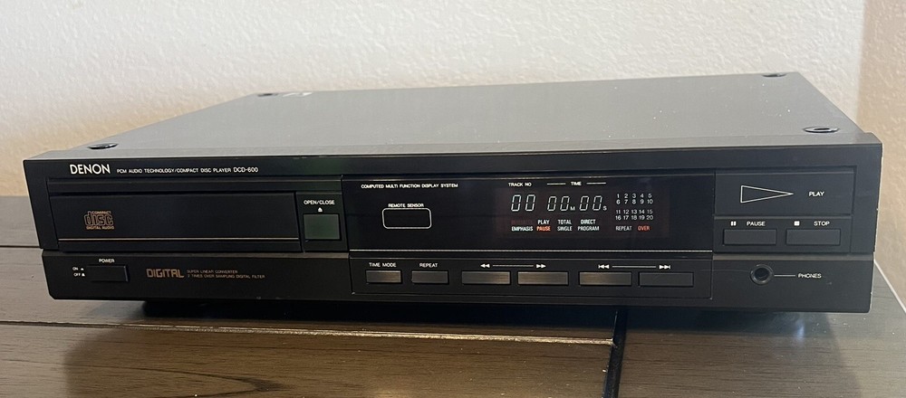 Denon DCD-600 Single Disc PCM Audio Super Linear CD Player - AS IS!