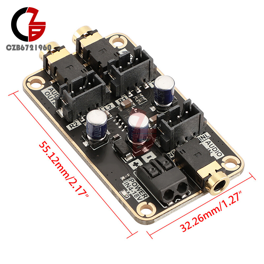 Audio Isolation Noise Reduction Module DSP Common Ground Amplifier Board DC4-18V