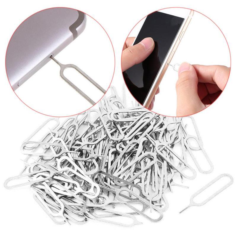 SIM Ejector Pin Tool Eject Sim Tray Open Needle Key For iPhone For Samsung Lot