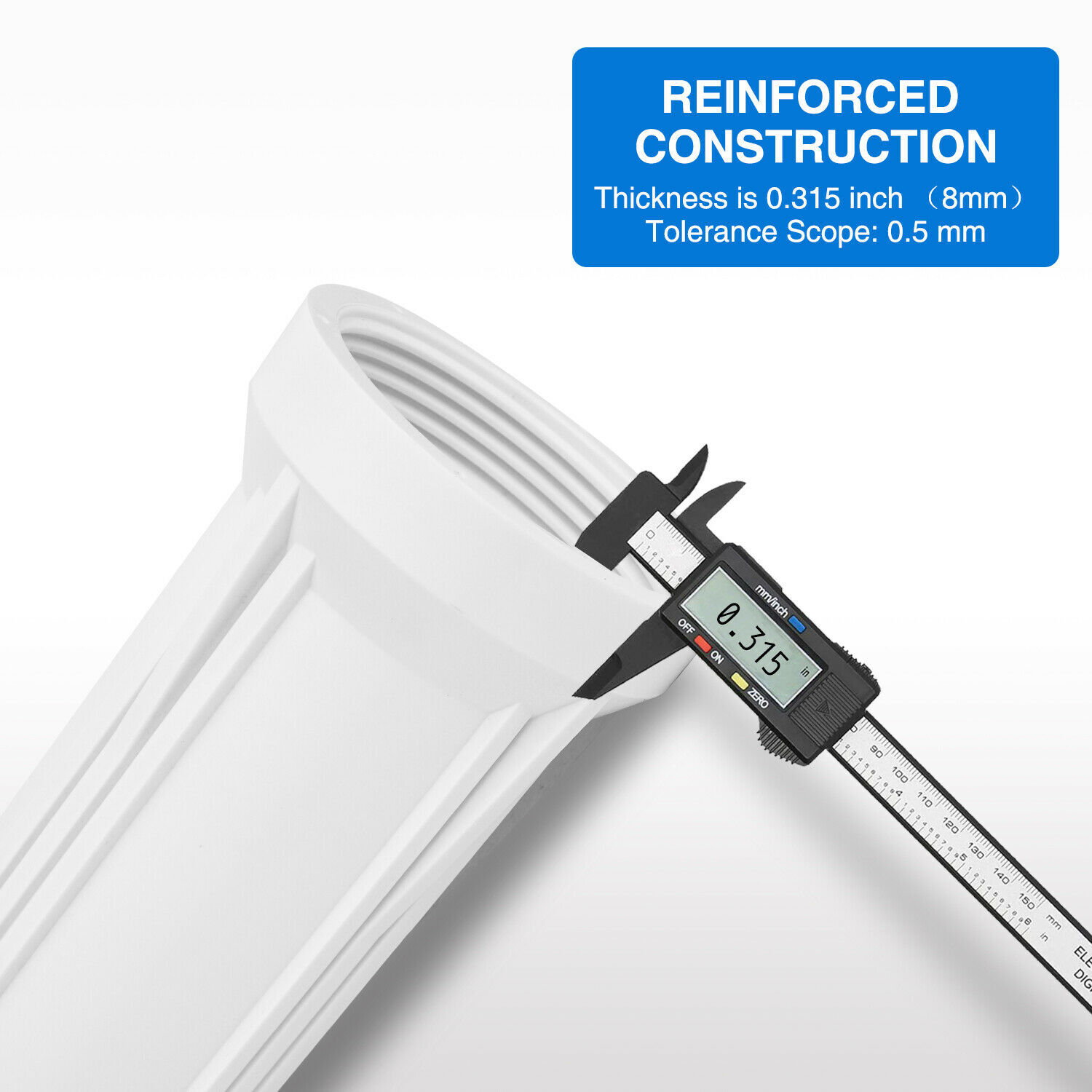 4 Pack 10" x 2.5" Whole House Water Filter Housing System 3/4" NPT for Home & RV