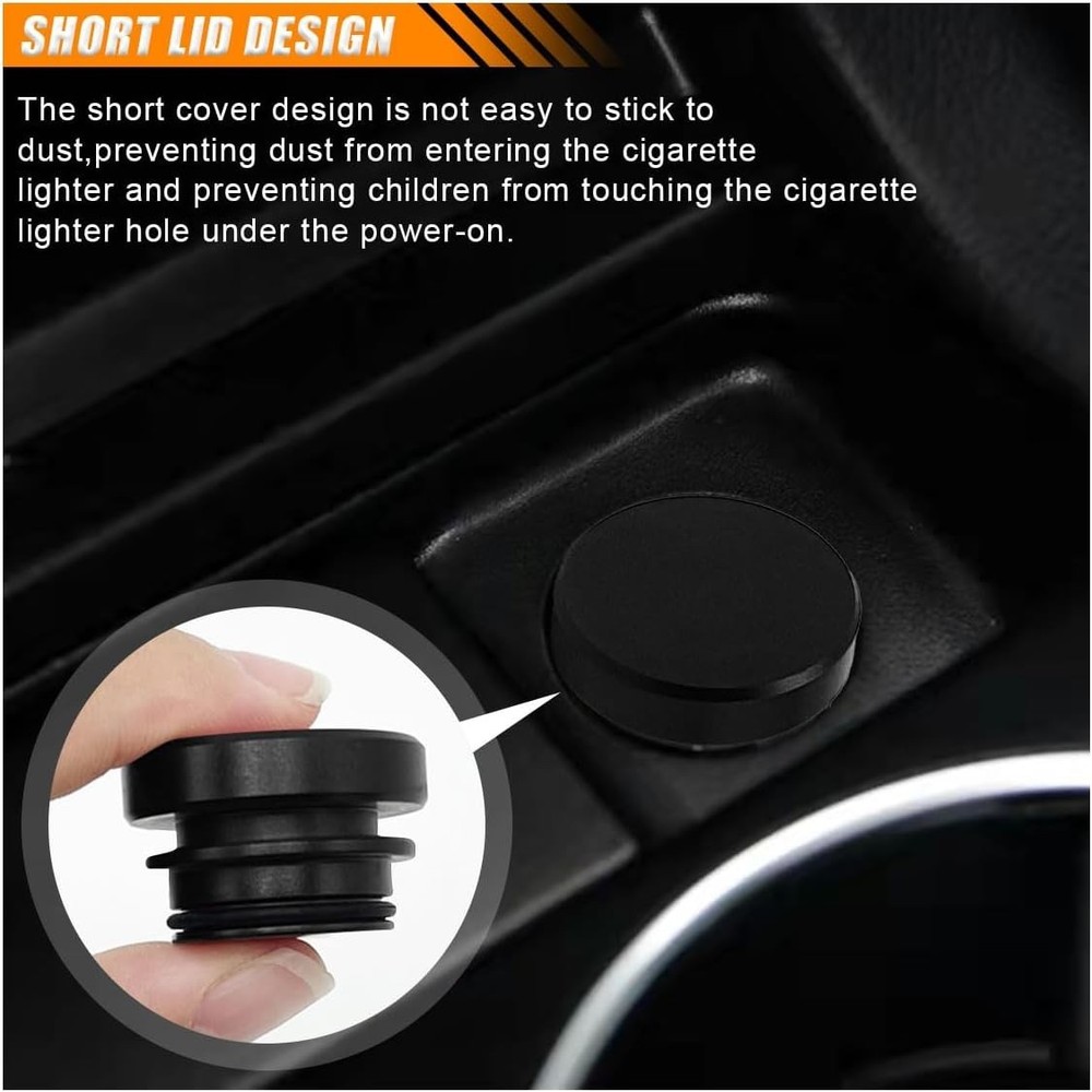 Car Cigarette Lighter Plug Cover, Waterproof Dustproof Cigarette Lighter Socket