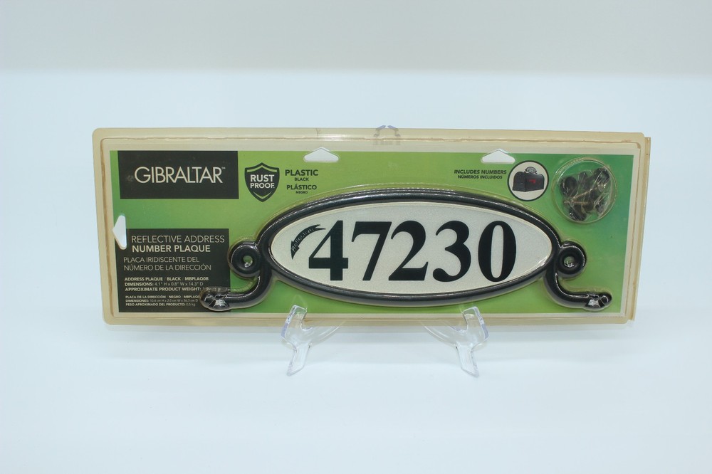 Gibraltar Mailbox Address Plaque NIP