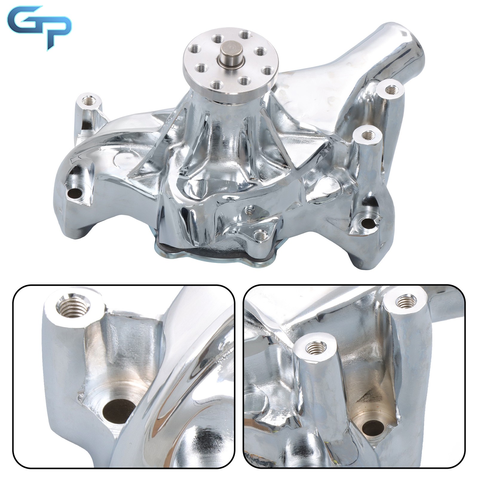 Alternator Power Steering Long Water Pump w/ Pulley & Bracket Kit SBC For Chevy