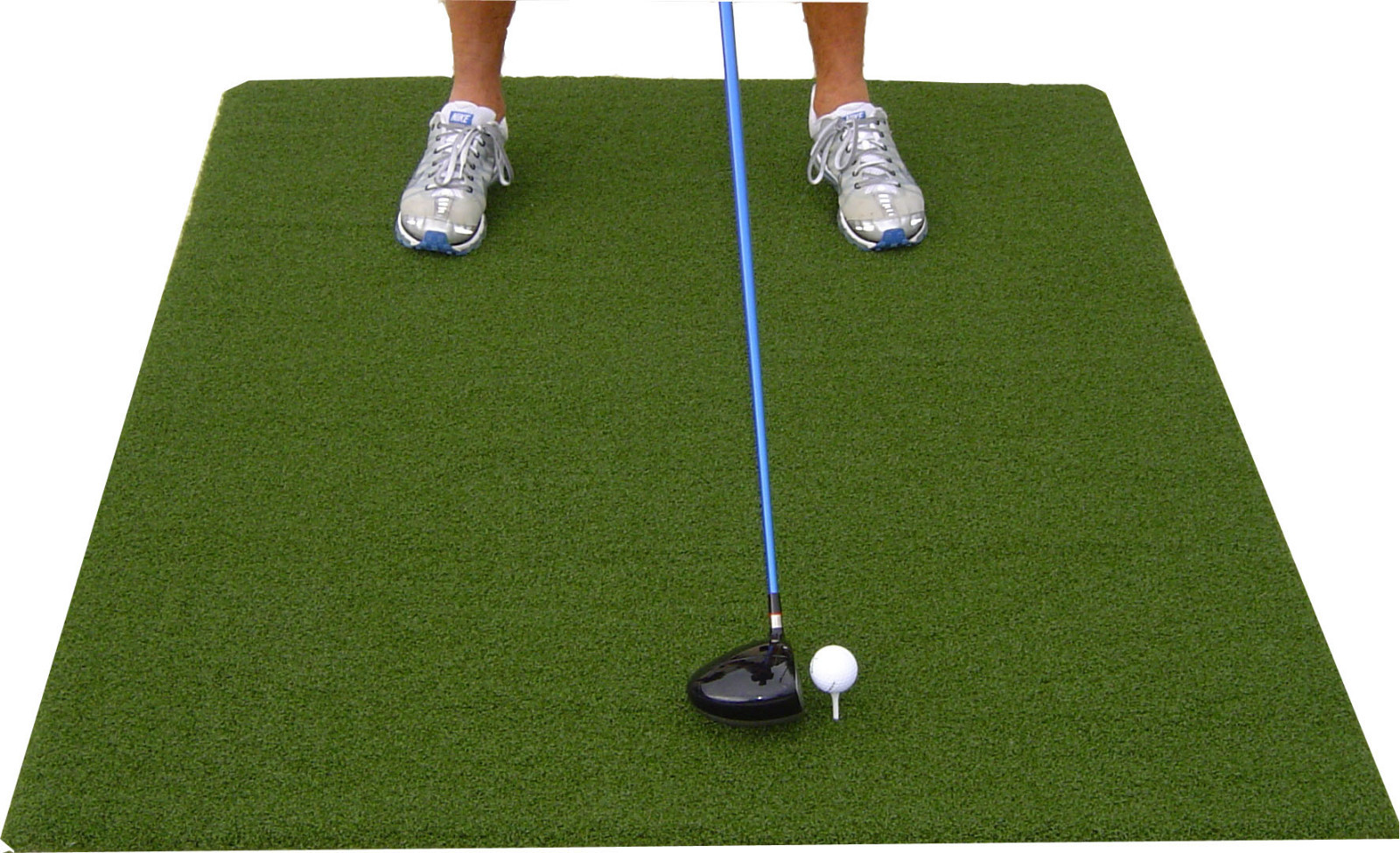Premium Super Tee Golf Mat 4 feet x 5 feet Tee Line Mat - Holds A Wooden Tee