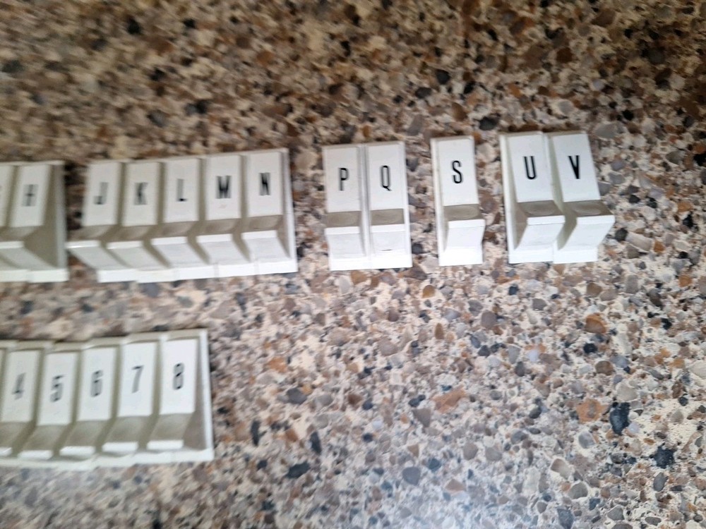 Unknown Jukebox Selection Buttons White Plastic